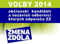 Komunálne voľby 15. 11. 2014 ZMENA ZDOLA podporuje za poslancov v Bratislave: